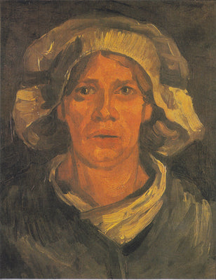 Beyaz başlıklı köylü kadını - Vincent van Gogh