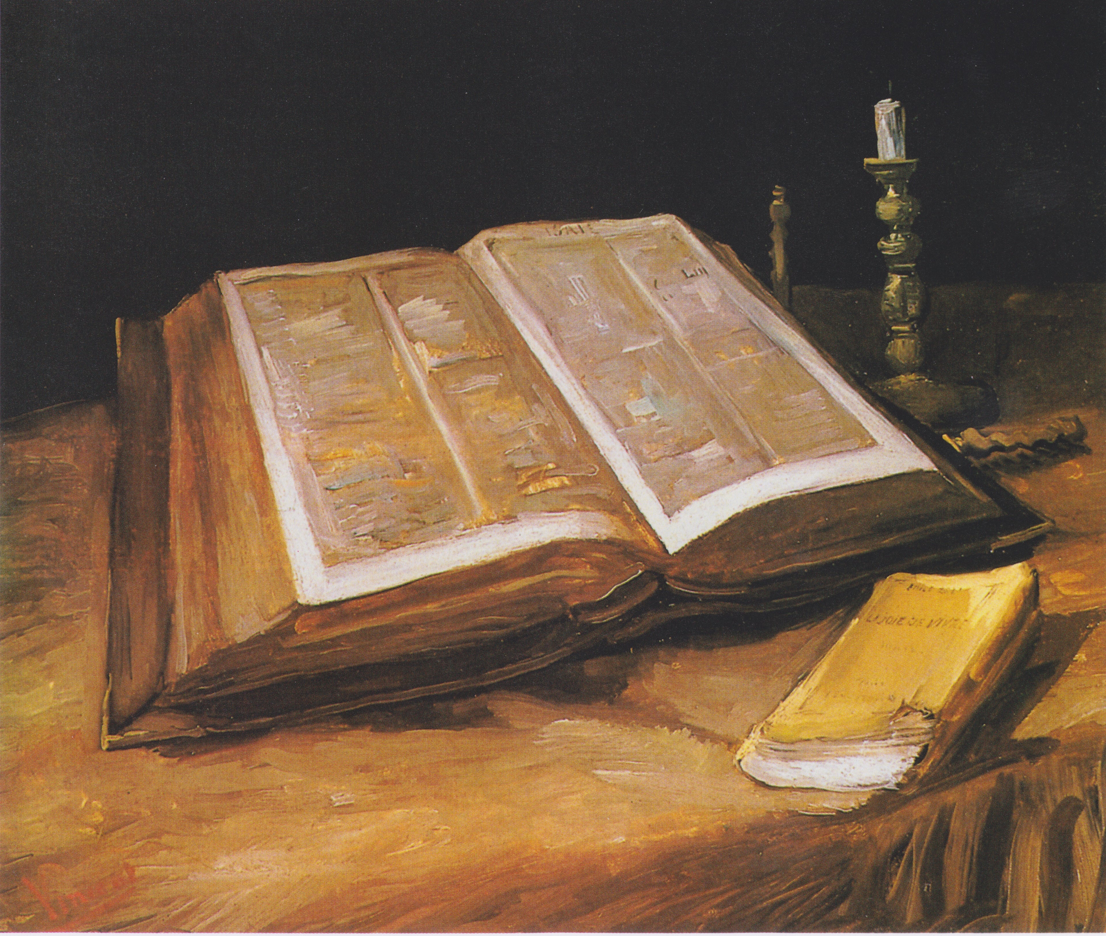 İncil ile Natürmort - Vincent van Gogh