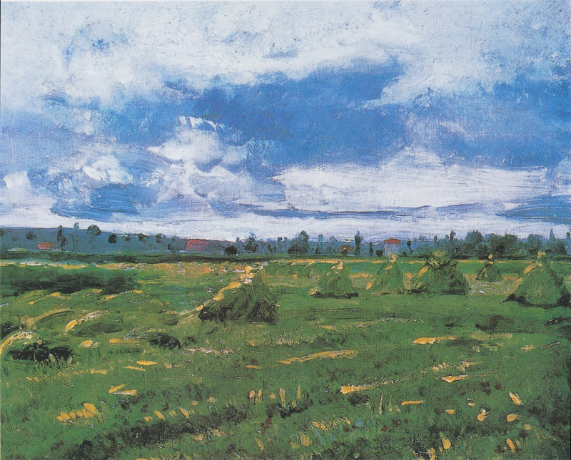 Buğday tarlası ve saman balyaları - Vincent van Gogh