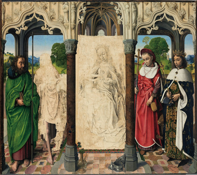 İsa Anası ve Azizlerle - Hugo van der Goes