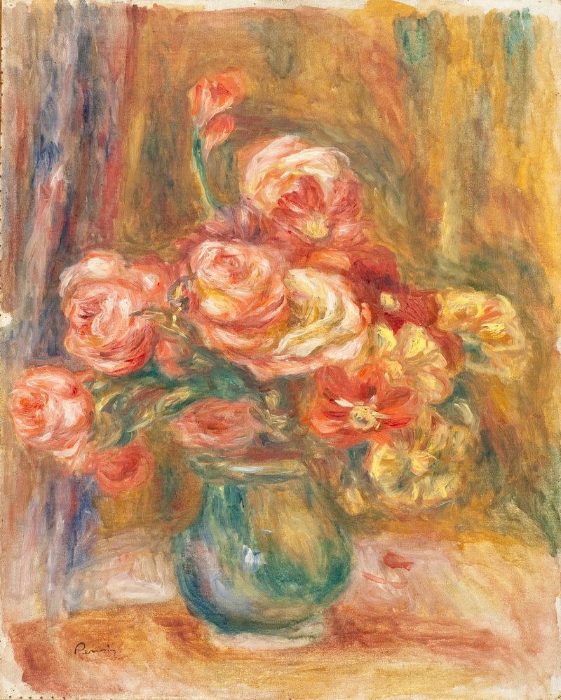 Gül Vazosu - Pierre-Auguste Renoir