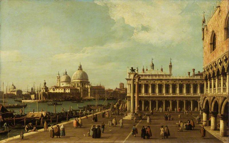 Venise : le Môle avec Santa Maria della Salute - Canaletto