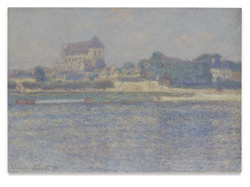Reproduction du tableau « Vernon, soleil - Claude Monet » par Alpha Reproduction en peinture à l’huile
