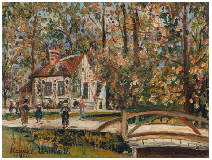 Versailles - parc du petit Trianon - Le Boudoir - Maurice Utrillo