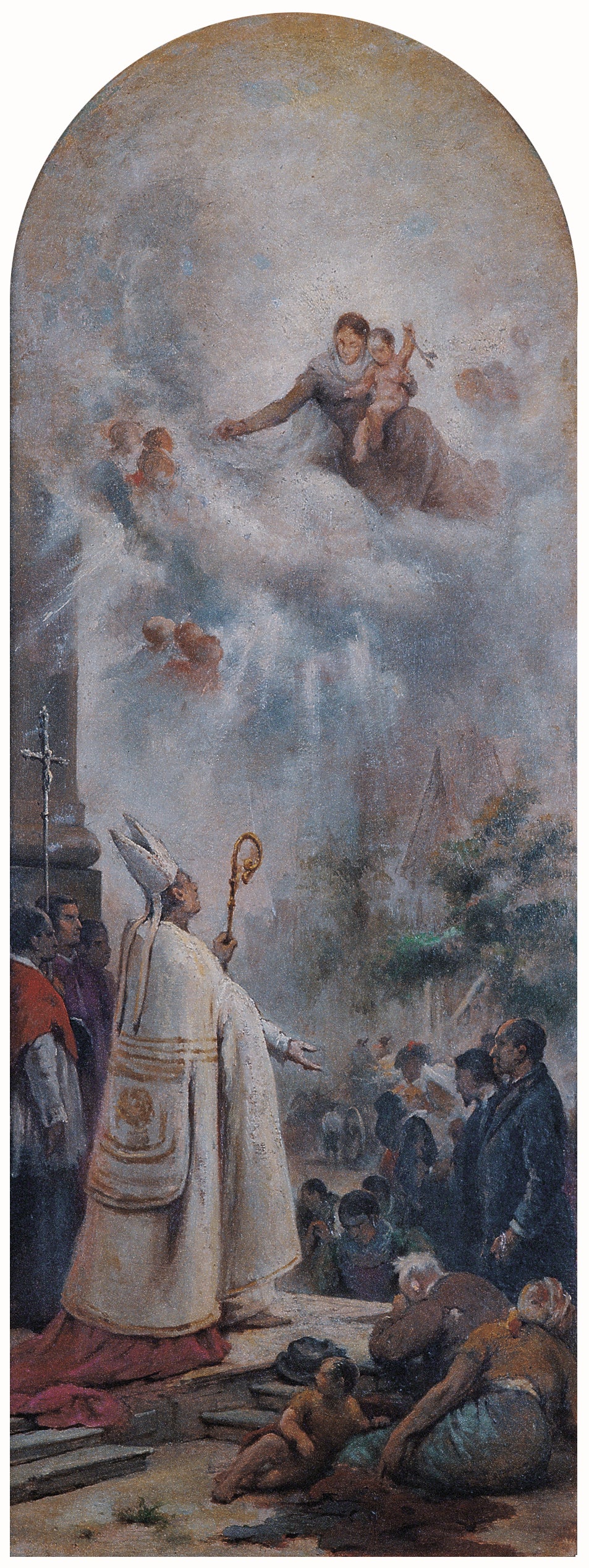 étude pour l'Invocation à la Vierge - Victor Meirelles