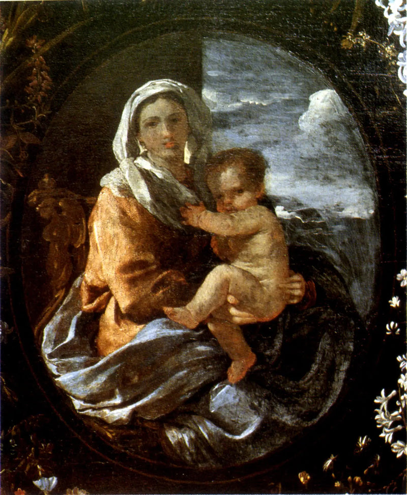 İsa ve Meryem Ana - Nicolas Poussin