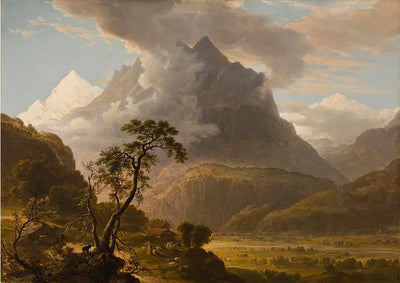 Vue dans la vallée d’Oberhasle Suisse - Asher Brown Durand - Alpha Reproduction