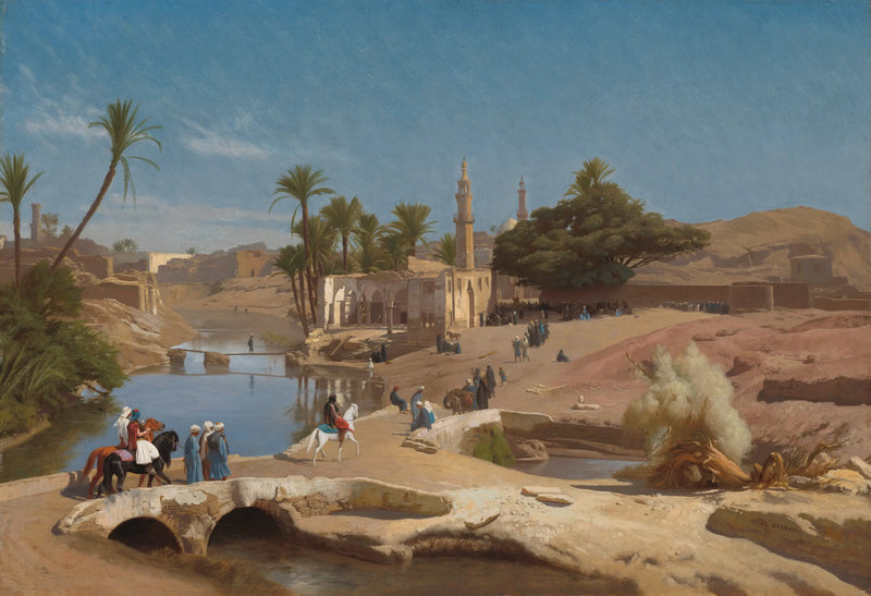 Médinet El-Fayoum Manzarası - Jean-Léon Gérôme