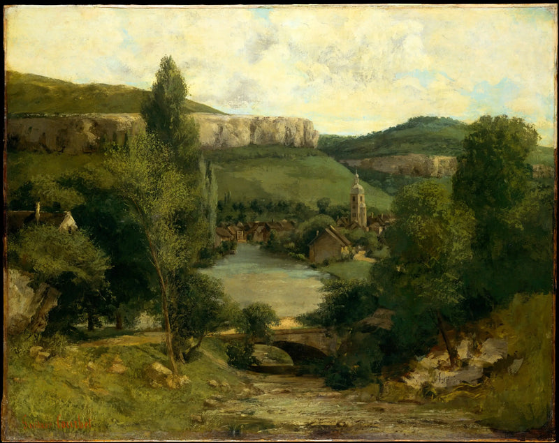 Ornans Manzarası (Bonneille Dere Köprüsü) - Gustave Courbet