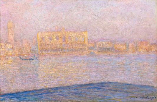 "San Giorgio Maggiore'den Dükler Sarayı Manzarası" – Claude Monet (1908)