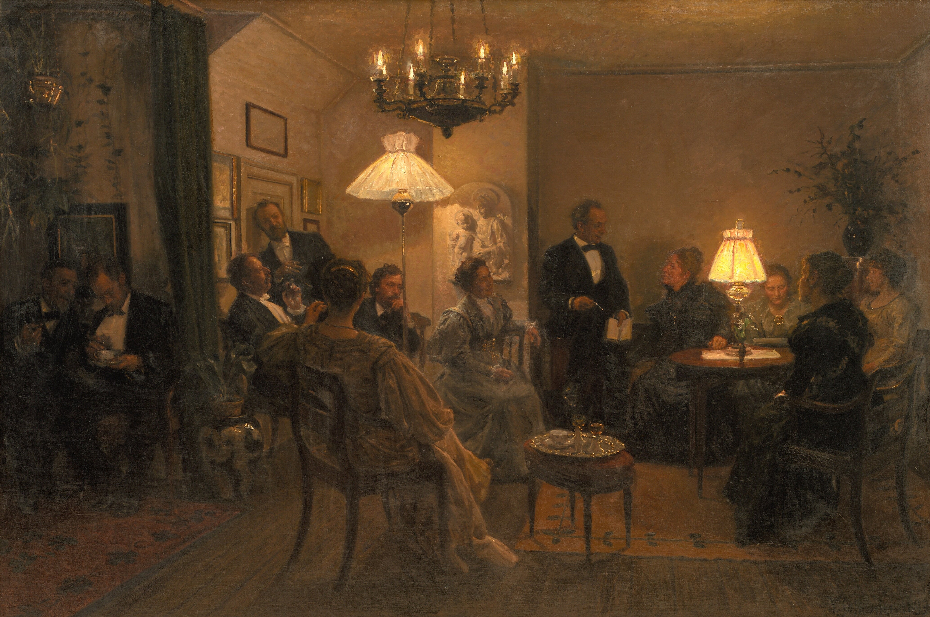 Une soirée chez l'artiste - Viggo Johansen
