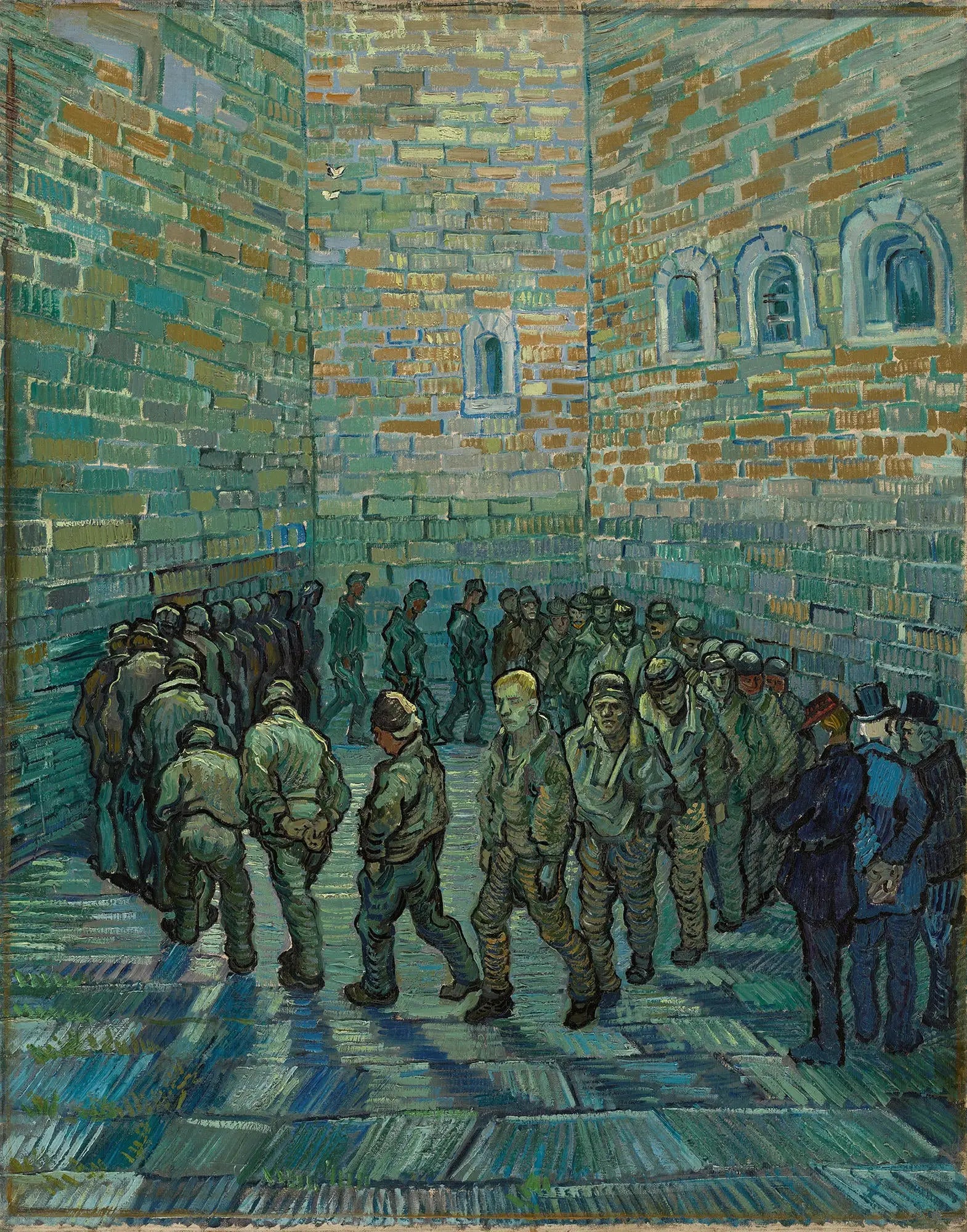 Reproduction du tableau « La Ronde des prisonniers - Vincent van Gogh » par Alpha Reproduction en peinture à l’huile