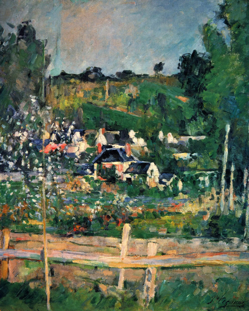 Auvers-sur-Oise Manzarası – La Barrière - Paul Cézanne