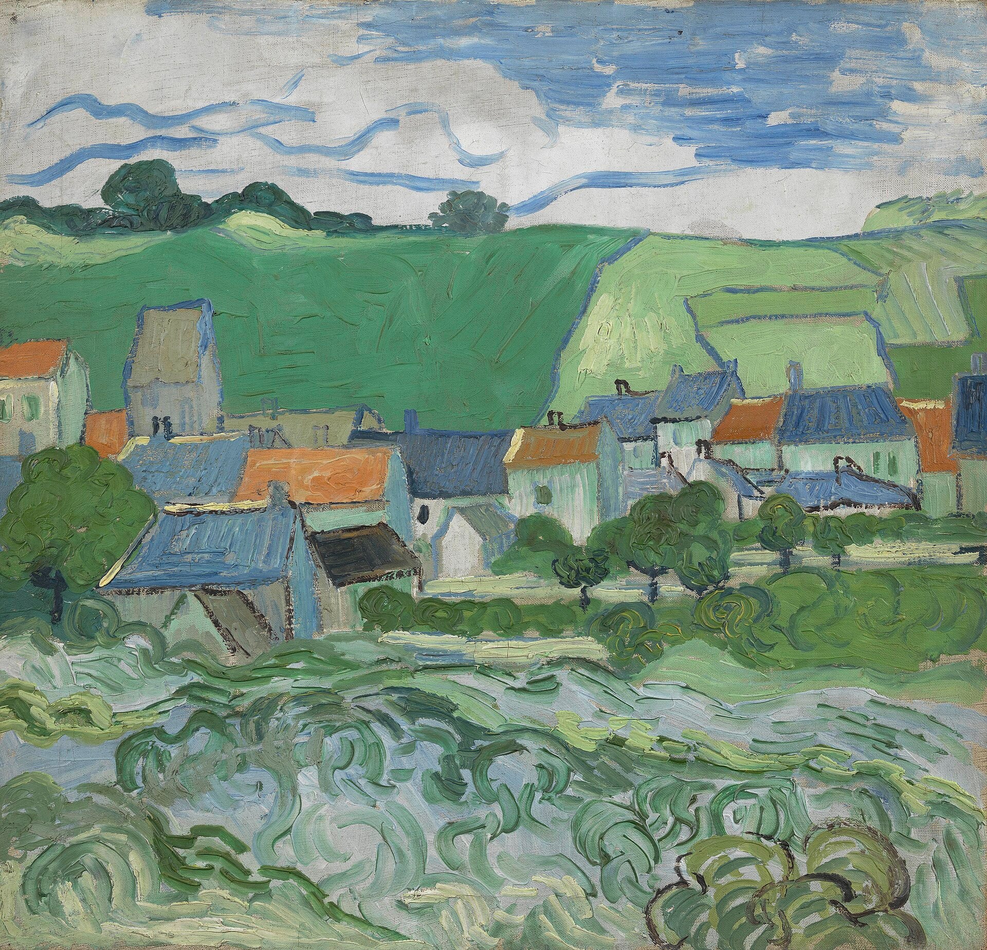 Auvers Manzarası - Vincent van Gogh