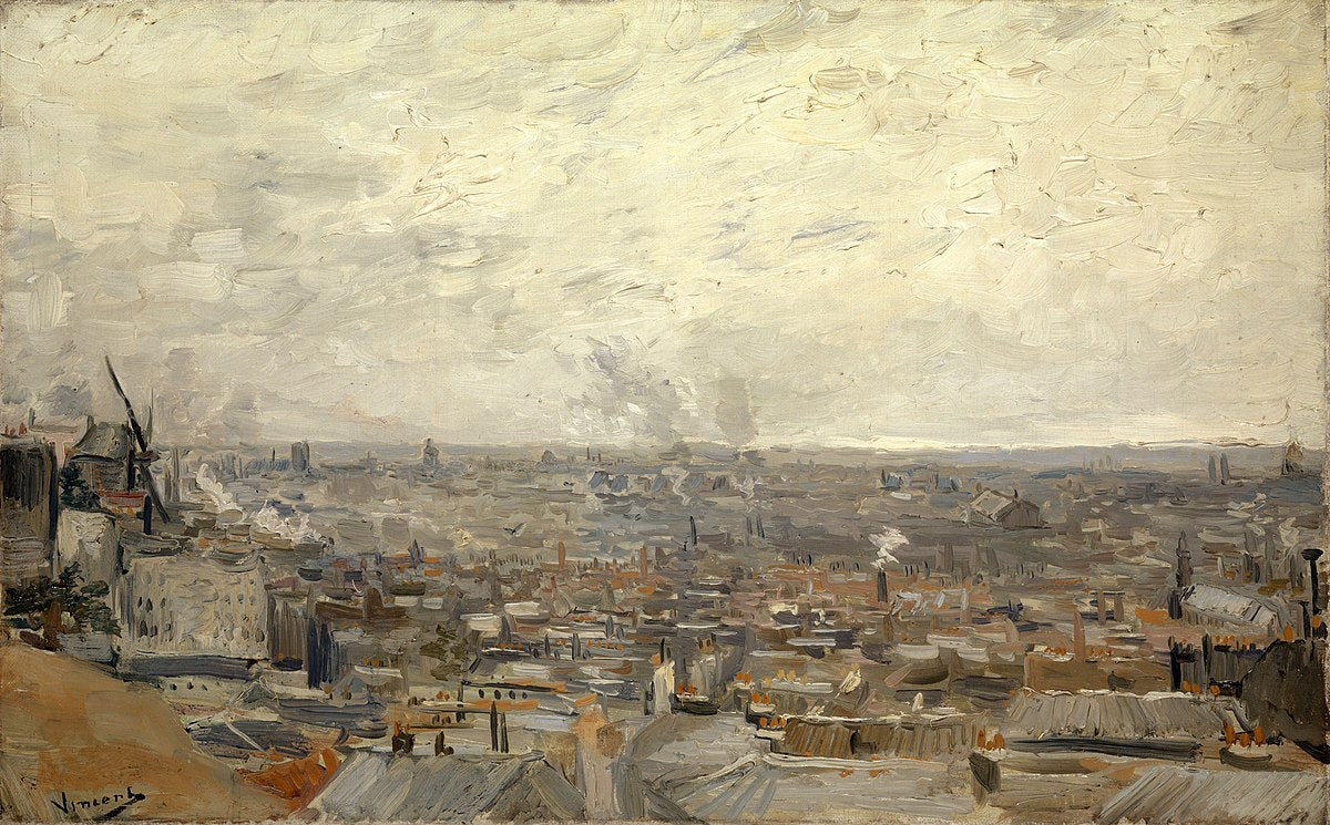 🏙️ Montmartre'den Paris manzarası – Vincent van Gogh (1886)