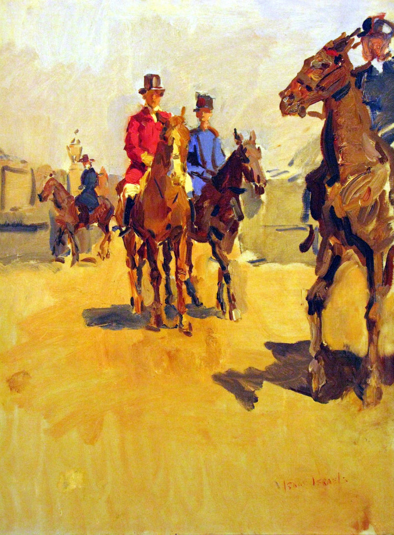 Cavalierler ve atlar - Isaac Israëls