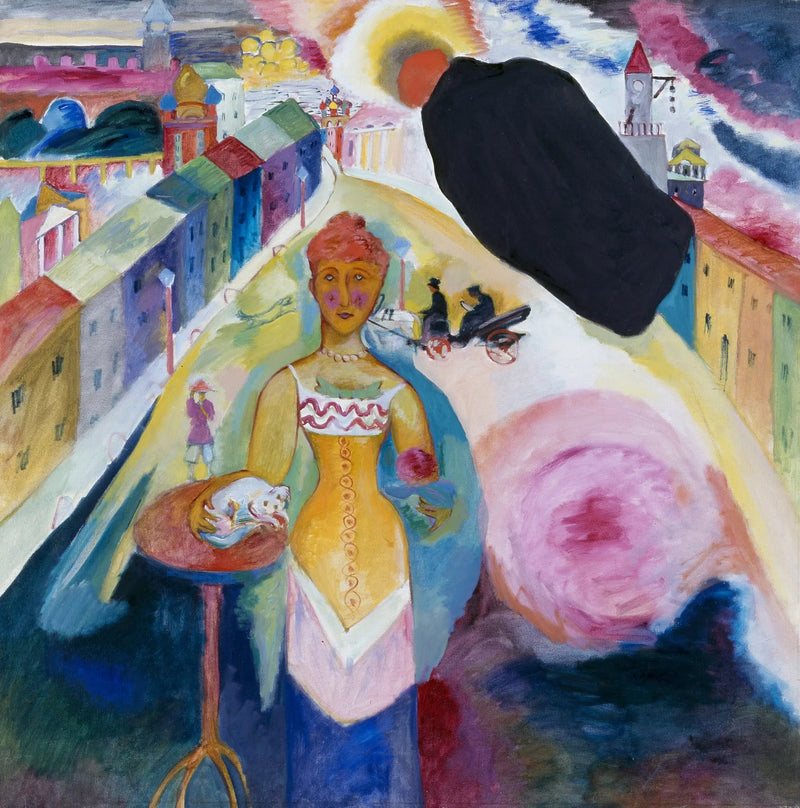 Moskova'da Kadın - Vassily Kandinsky