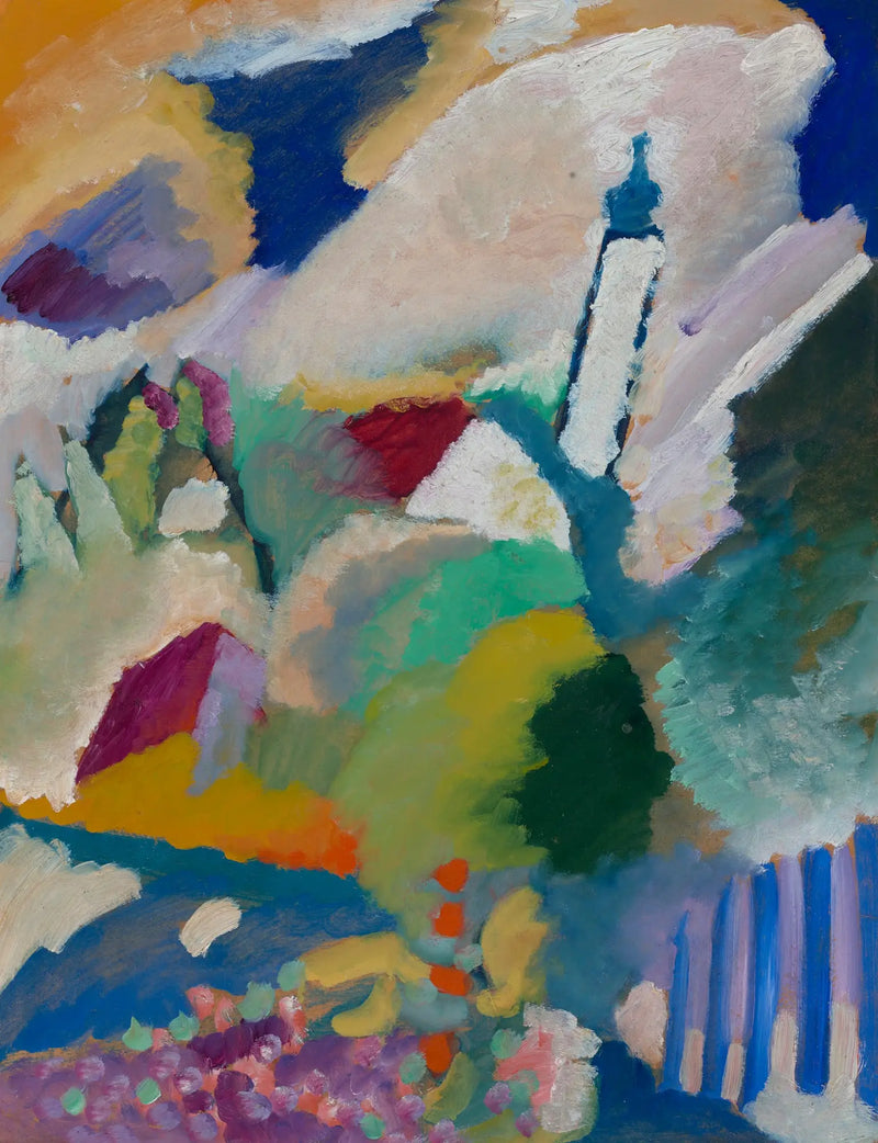 Murnau ile Kilise I - Vassily Kandinsky