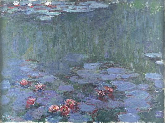 💠 Derin Yansımalarla Nilüferler – Claude Monet (1914–1917 civarı)