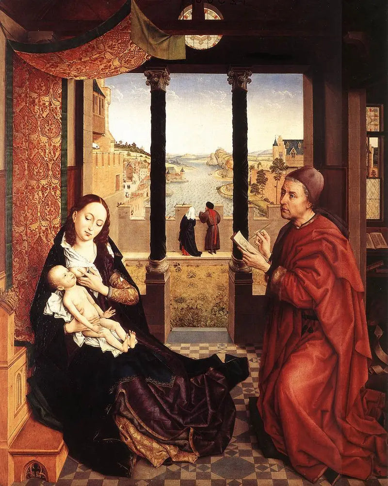 Saint Luc Madonun Portresini Çiziyor - Rogier van der Weyden
