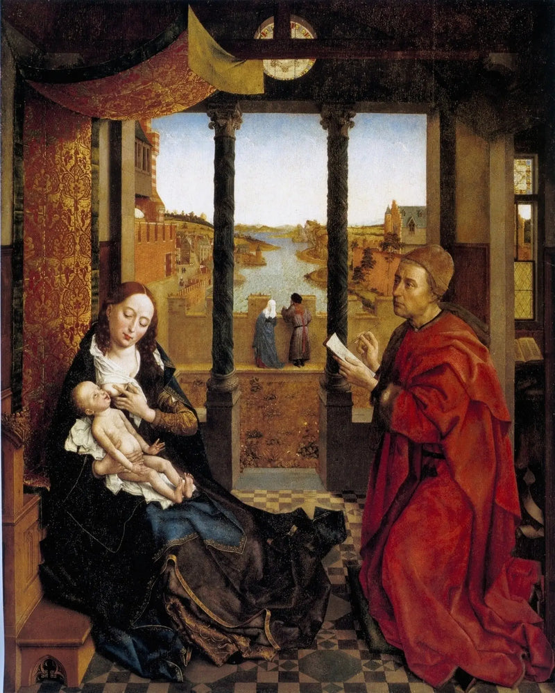 Saint Luc Virmi Çizen - Rogier van der Weyden