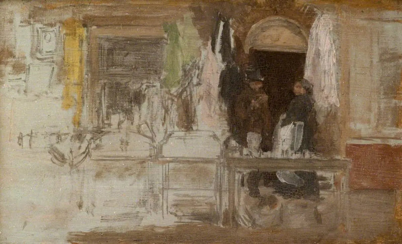 Eski Giysi Dükkanı, Houndsditch - James Abbott McNeill Whistler