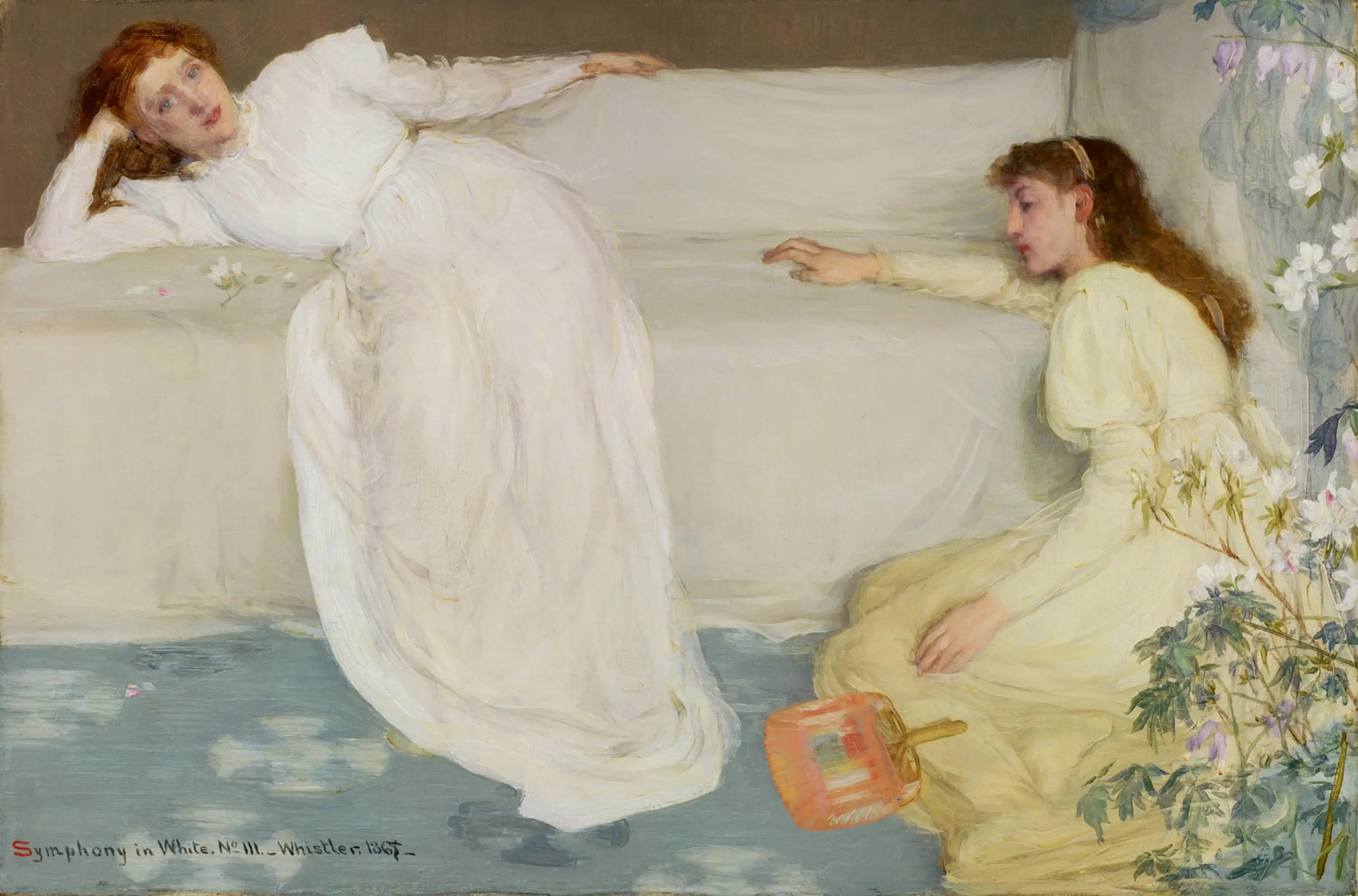 Reproduction du tableau « Symphonie en blanc, n° 3 - James Abbott McNeill Whistler » par Alpha Reproduction en peinture à l’huile