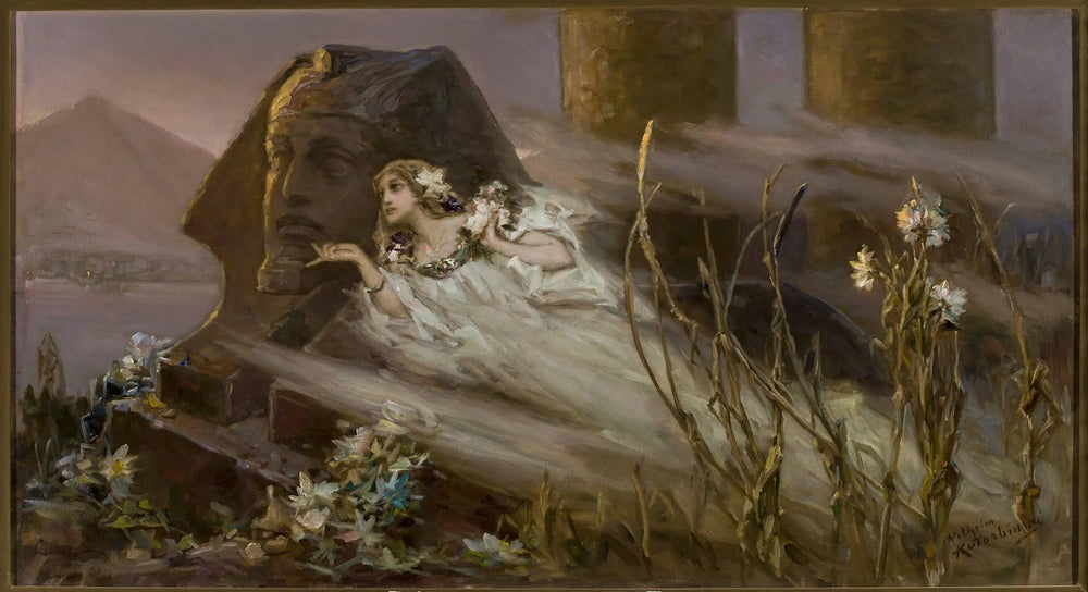Sphinx et une femme fantôme - Wilhelm Kotarbiński - Alpha Reproduction