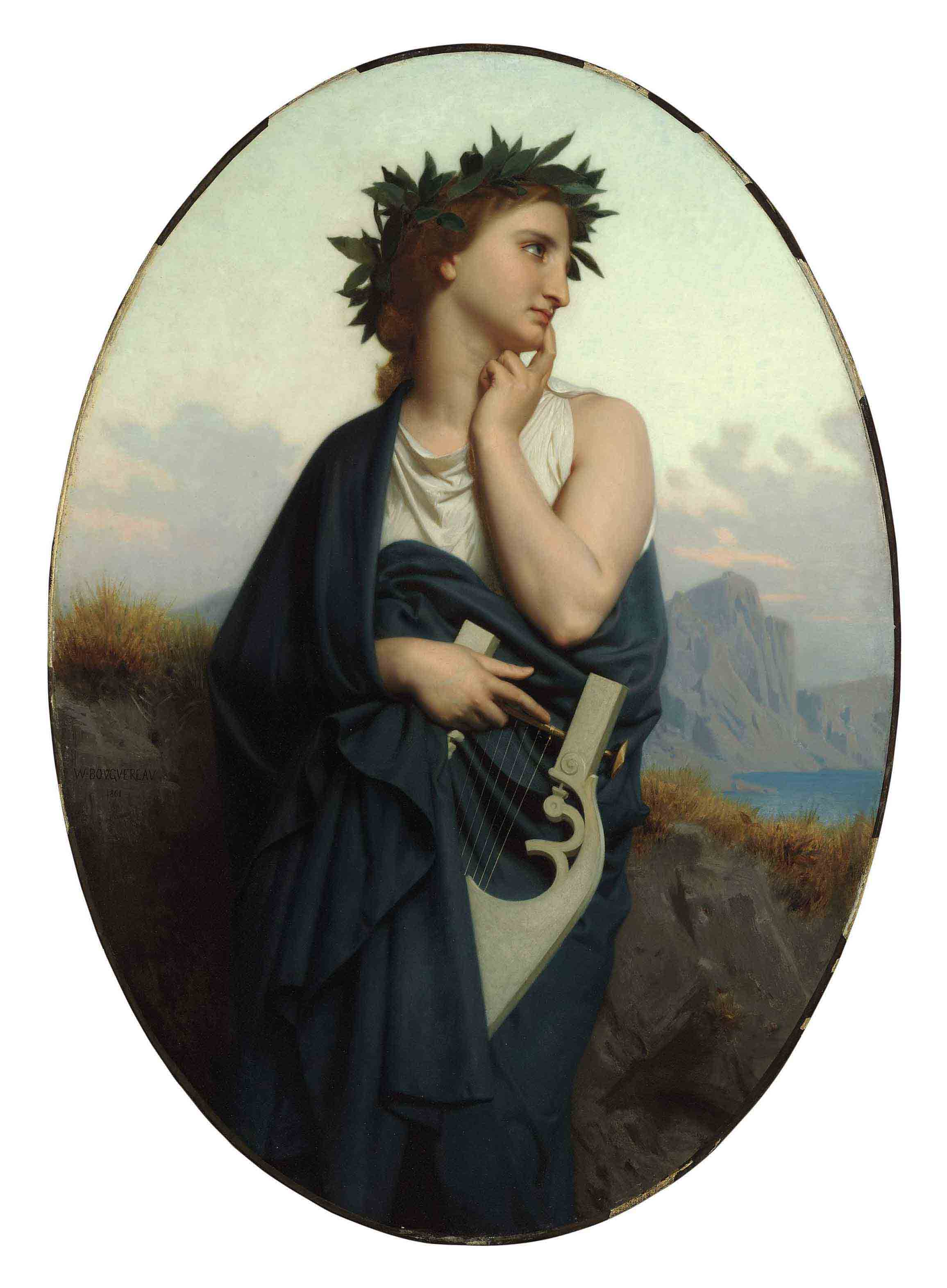Reproduction du tableau « La Muse (Philomèle) - Bouguereau » par Alpha Reproduction en peinture à l’huile
