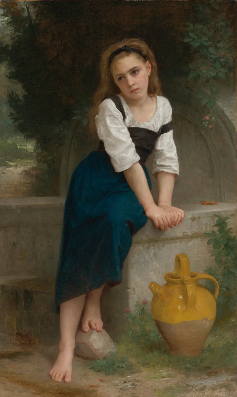 Orpheline çeşmede - Bouguereau