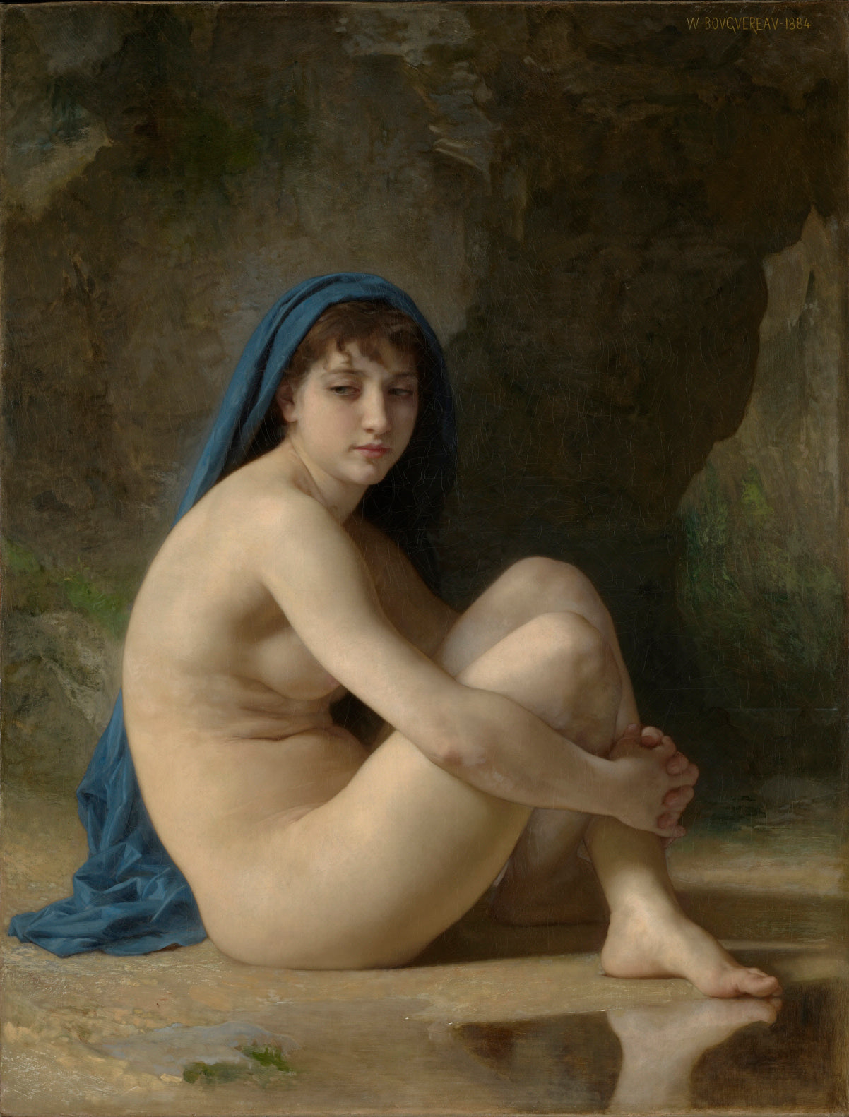 Oturan Yüzücü - Bouguereau