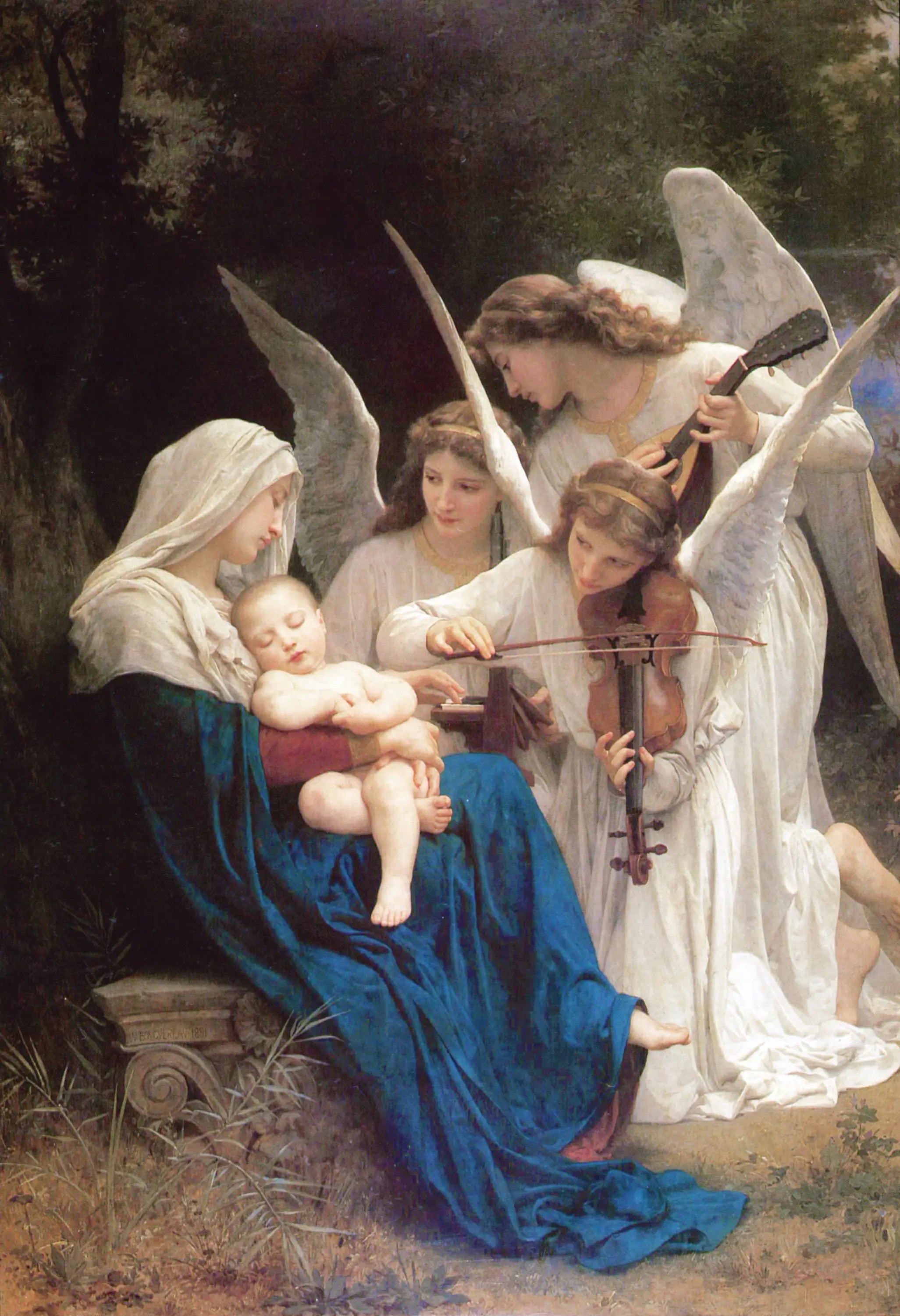 La Vierge aux anges - Bouguereau - Alpha Reproduction