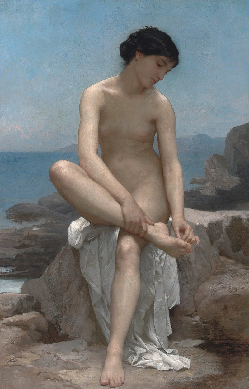 Yüzme Havuzundaki Kadın - Bouguereau