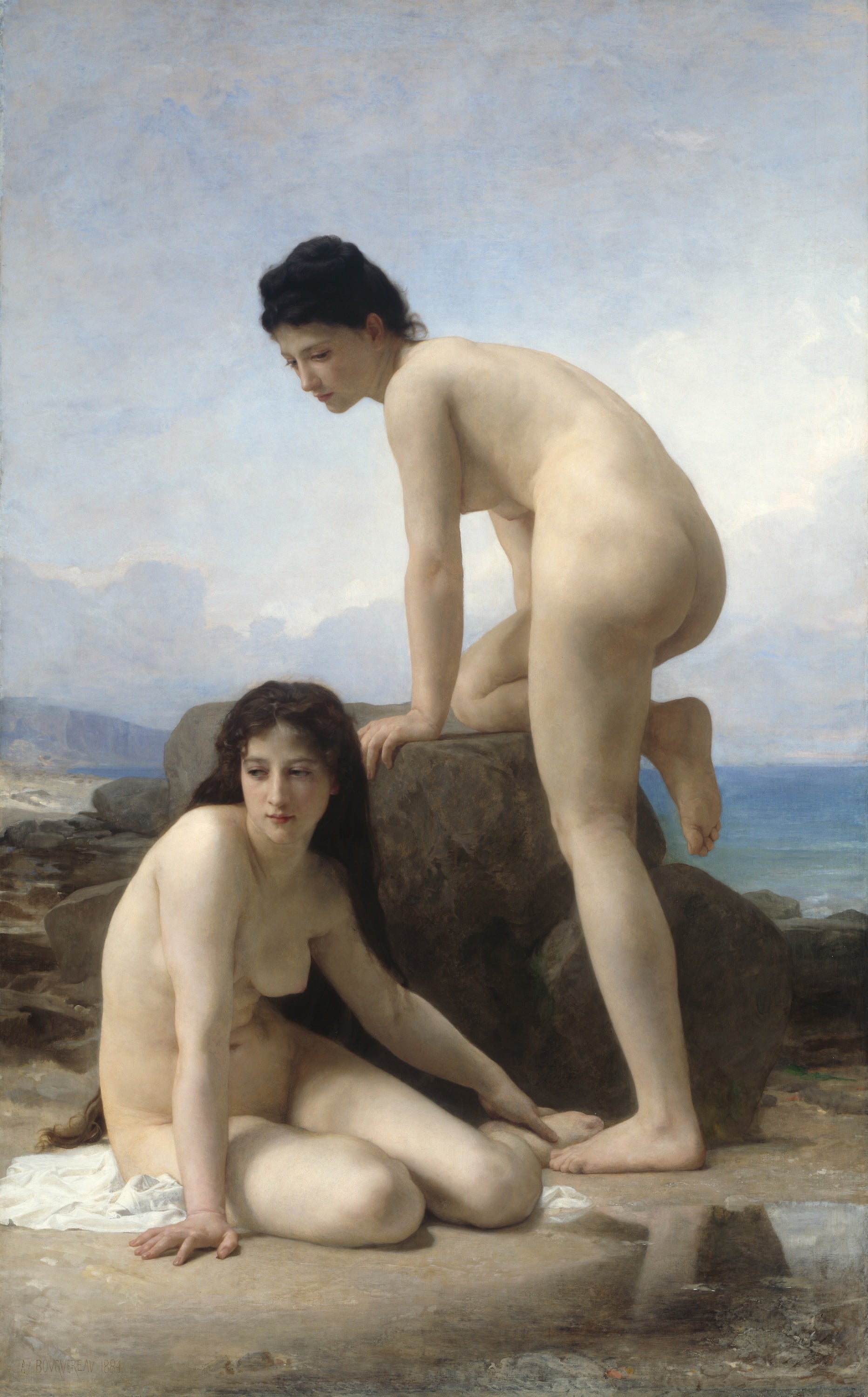 İki Yüzücü - Bouguereau