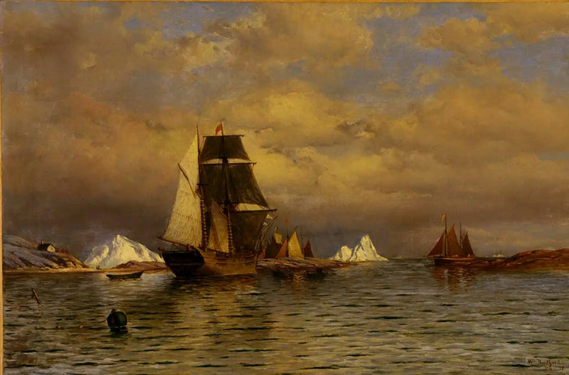 Battle Harbour'dan Manzara - William Bradford
