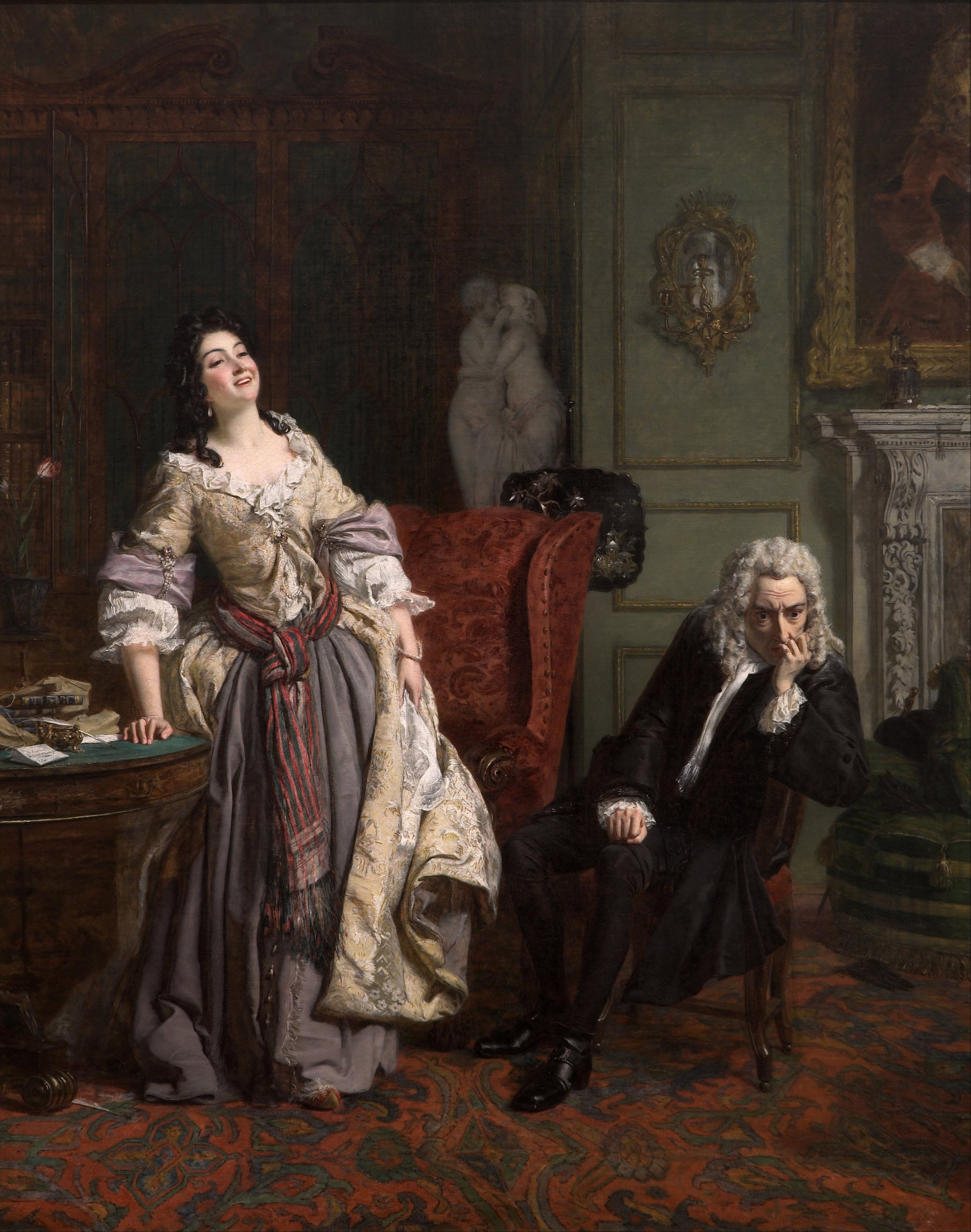 Le pape fait l'amour à Lady Mary Wortley Montagu - William Powell Frith