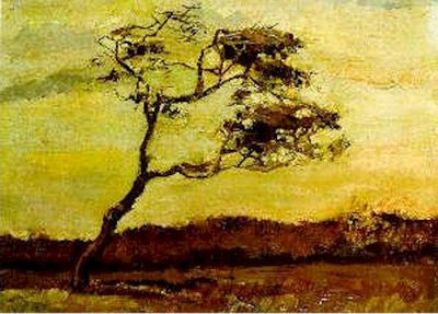 Rüzgarla Sarsılan Ağaç - Vincent van Gogh