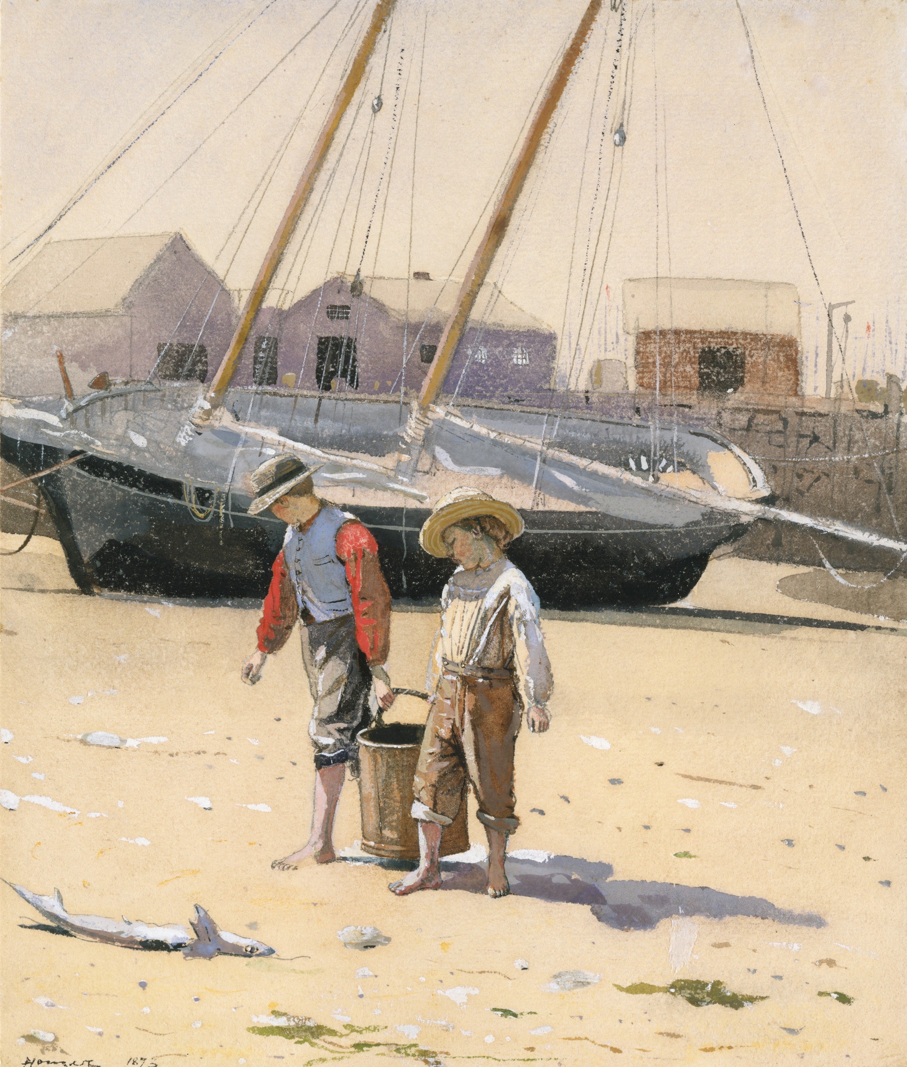Un panier de palourdes - Winslow Homer