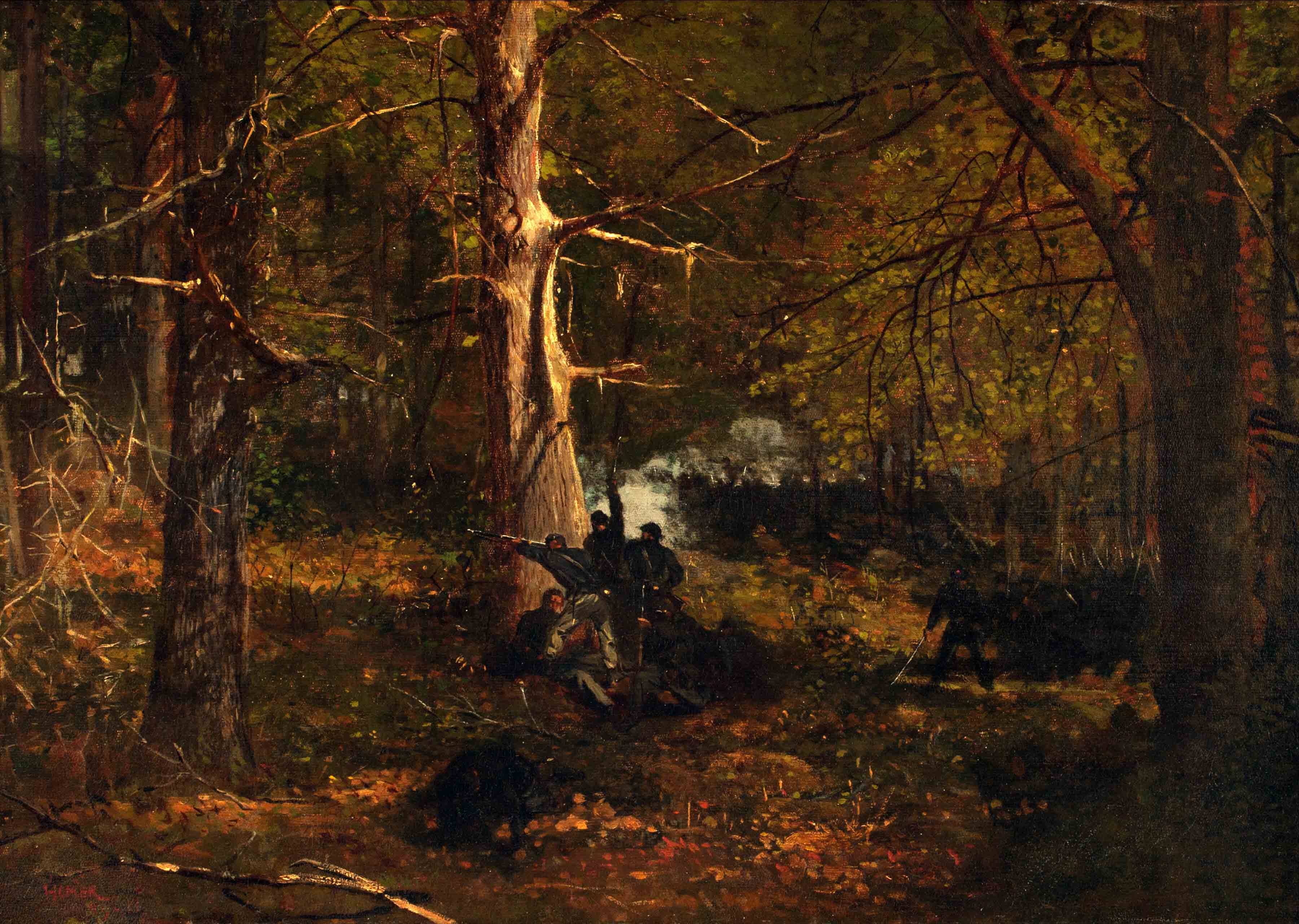 Escarmouche dans la nature sauvage - Winslow Homer