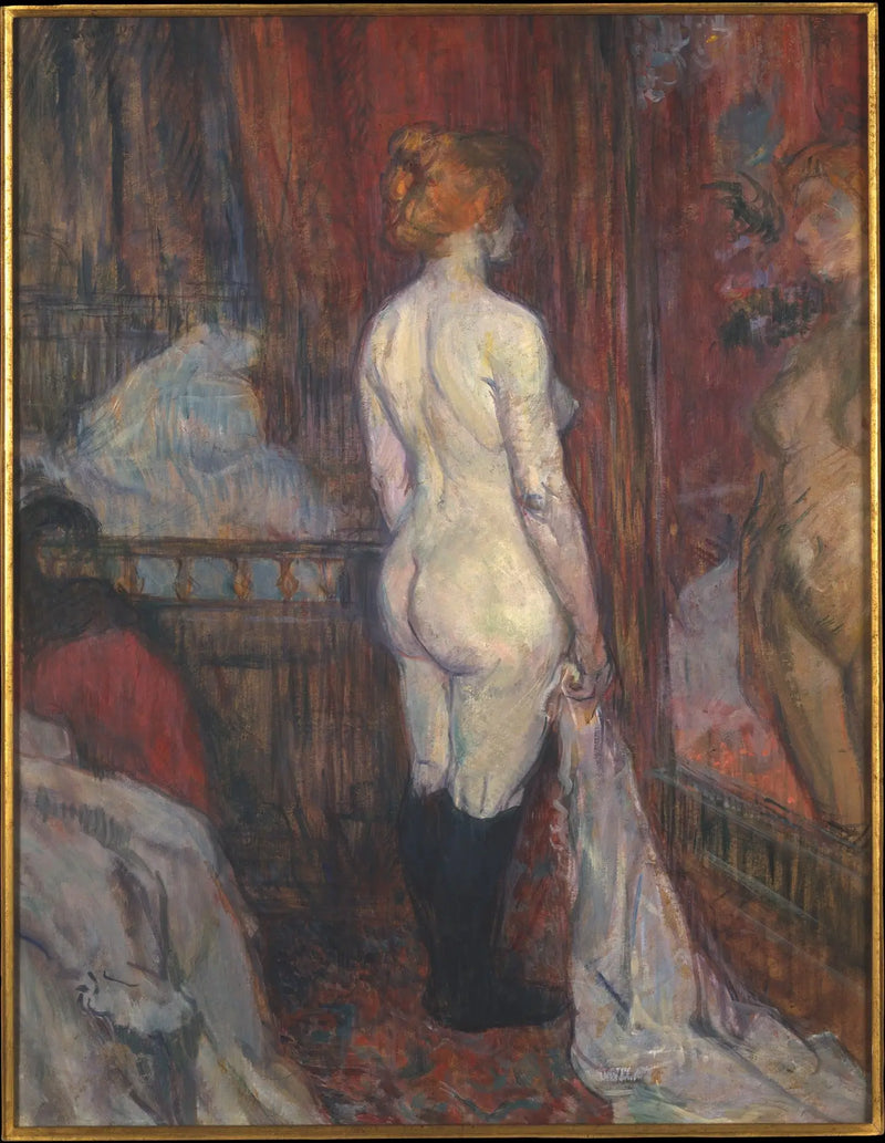 Ayna Önünde Kadın - Henri de Toulouse-Lautrec