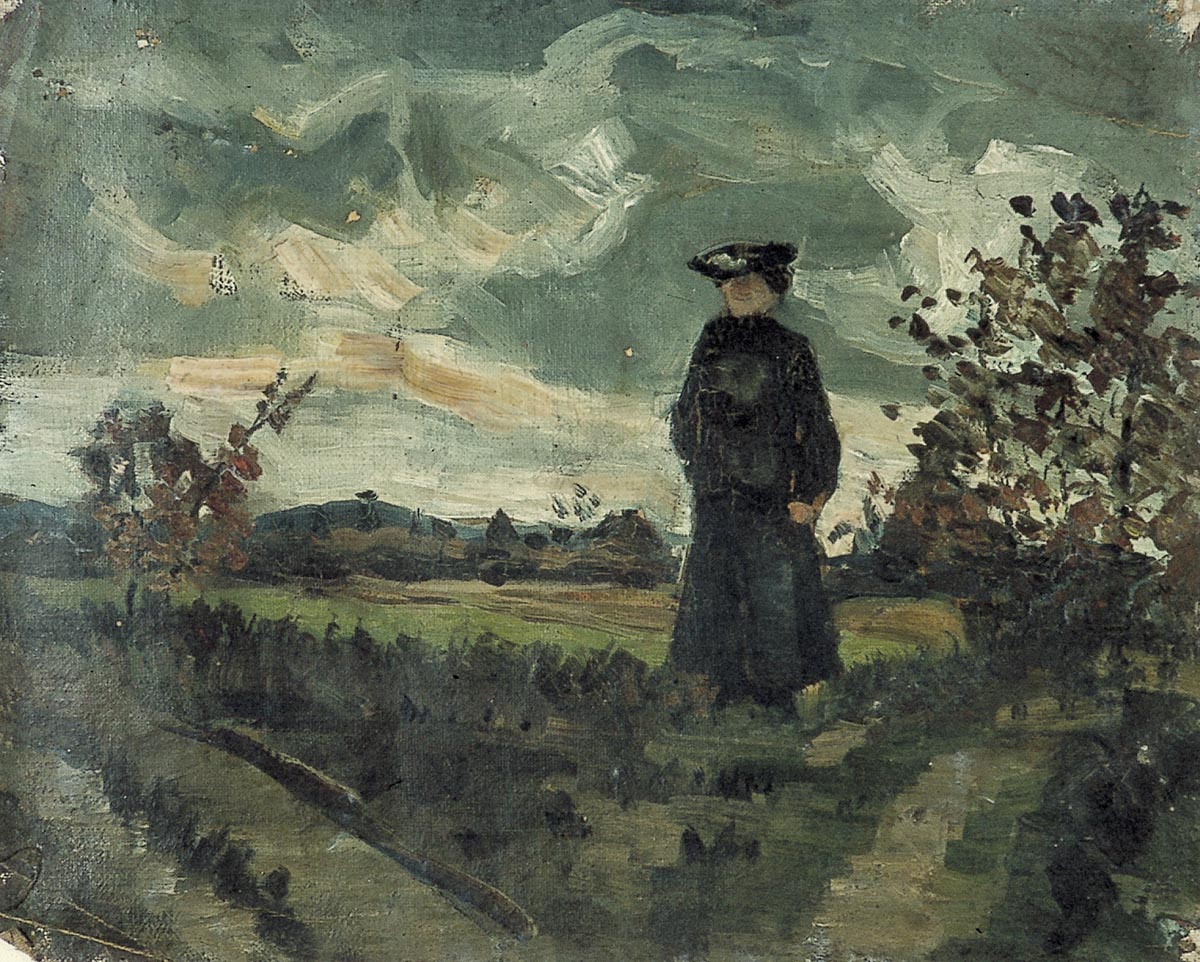 Femme dans le paysage - Theo van Doesburg