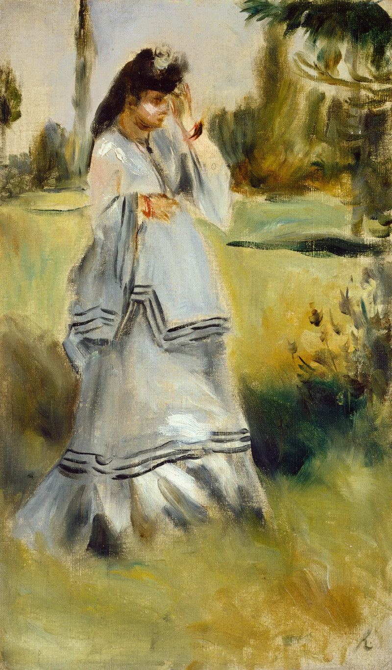 Bir Parkta Kadın - Pierre-Auguste Renoir