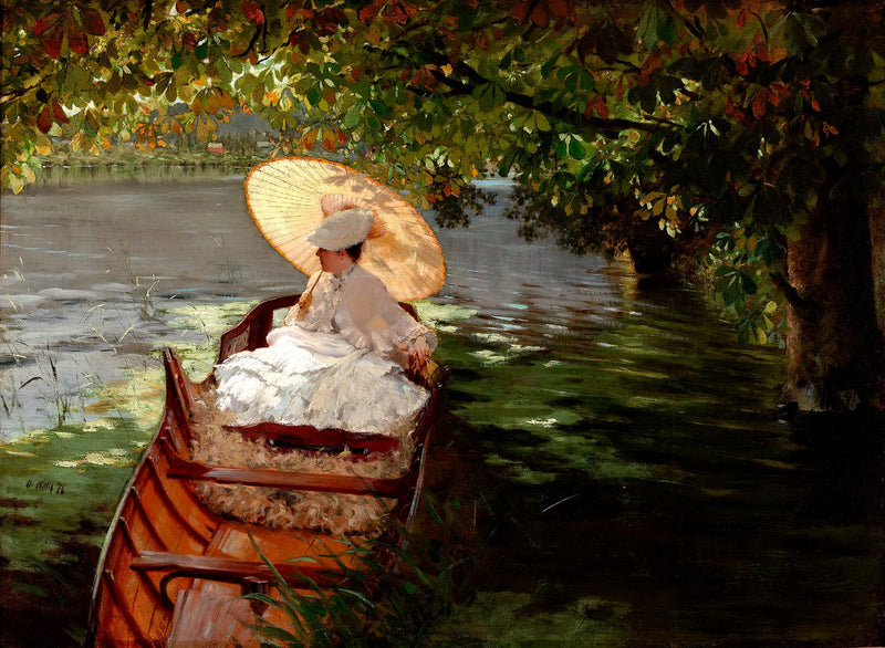 Kadın Bir Sandalda - Giuseppe De Nittis