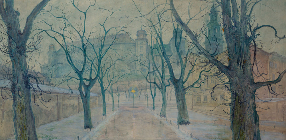 Planty Park with a view of Wawel Castle - Stanisław Wyspiański