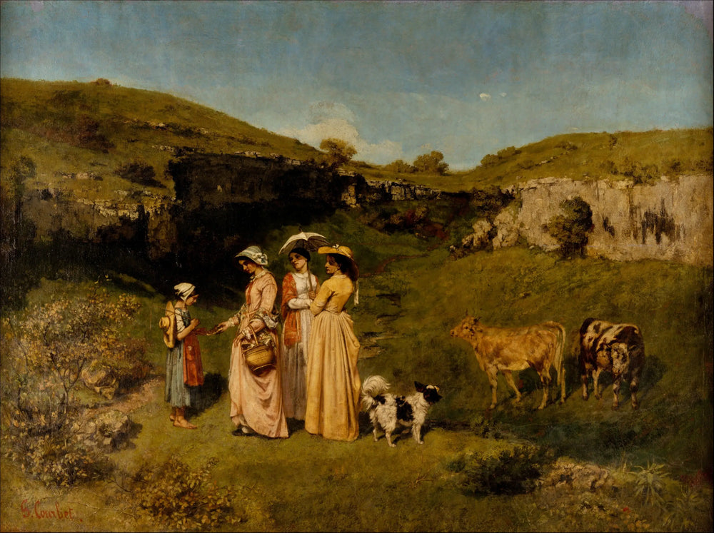 Les Demoiselles de village - Gustave Courbet - Alpha Reproduction