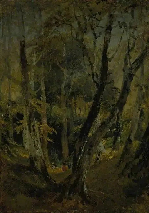 Uzaktan Oturan Çingeneler ile Bir Kayın Ağacı - J. M. W. Turner