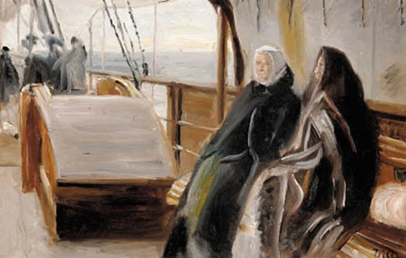Bir yelkenli tekne üzerinde. - Michael Peter Ancher