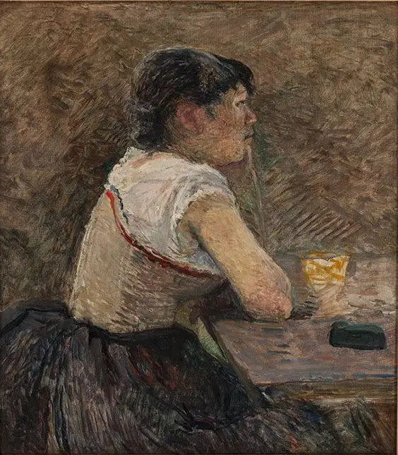 Grenelle'de, absinthe içen kadın - Henri de Toulouse-Lautrec