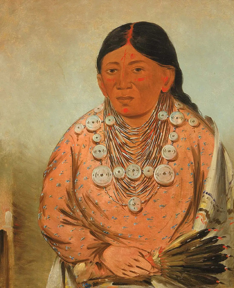 A'h-tee-wát-o-mee, bir kadın - George Catlin