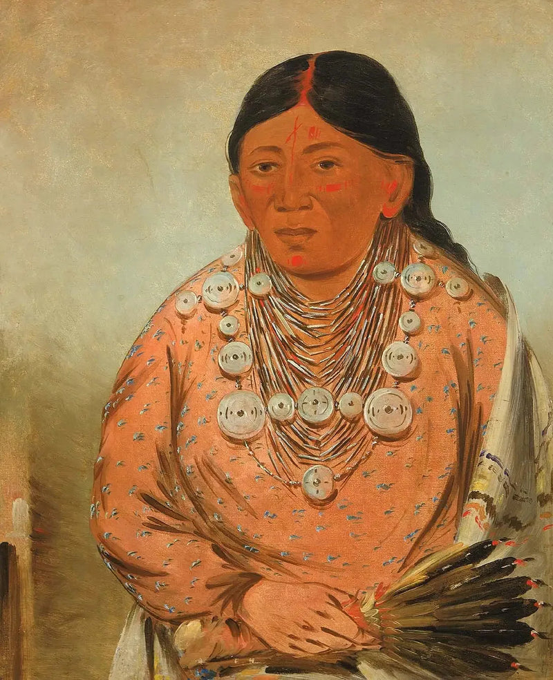A'h-tee-wát-o-mee, bir kadın - George Catlin